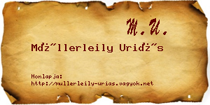 Müllerleily Uriás névjegykártya